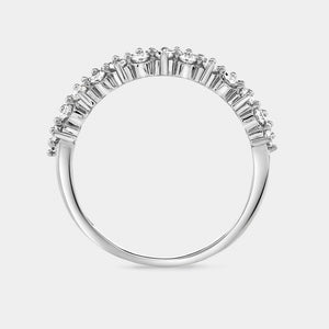 Gilded 1/2 Carat Lab-Grown Diamond Zigzag Anniversary Band