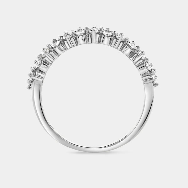 1/2 Carat Lab-Grown Diamond Zigzag Anniversary Band — GILDED New York