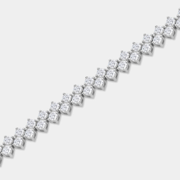5 Carat Lab-Grown Diamond Zigzag Fashion Bracelet — GILDED New York