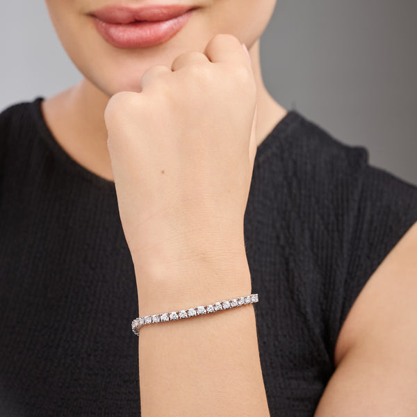 5 Carat Lab-Grown Diamond Classic Bracelet with Four-Prong Illusion Settings — GILDED New York