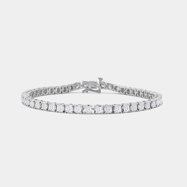 5 Carat Lab-Grown Diamond Classic Bracelet with Four-Prong Illusion Settings — GILDED New York