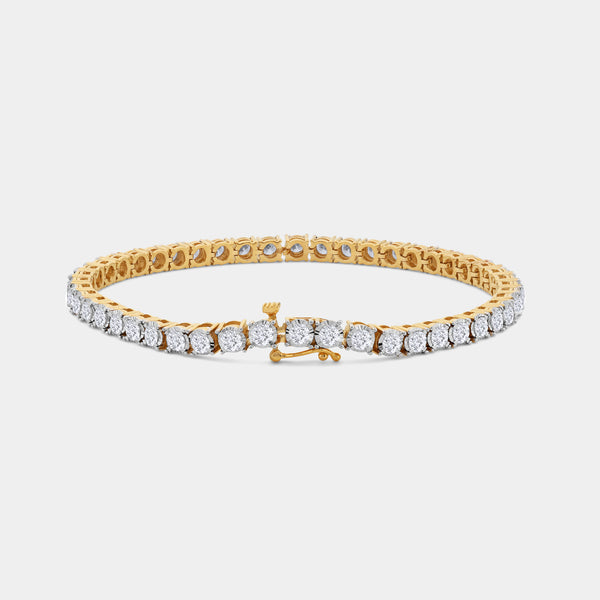 5 Carat Lab-Grown Diamond Classic Bracelet with Four-Prong Illusion Settings — GILDED New York