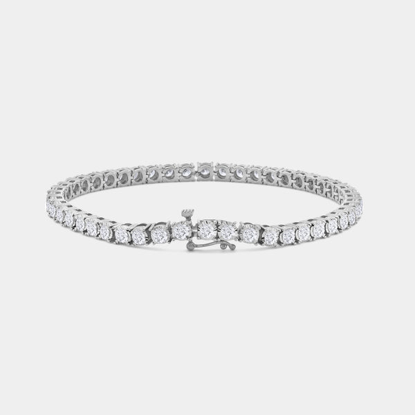 5 Carat Lab-Grown Diamond Classic Bracelet with Four-Prong Illusion Settings — GILDED New York