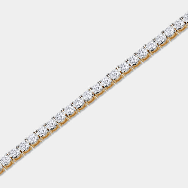 5 Carat Lab-Grown Diamond Classic Bracelet with Four-Prong Illusion Settings — GILDED New York
