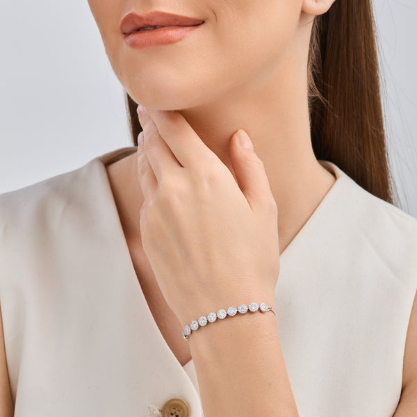 1 and 1/2 Carat Lab-Grown Diamond Bolo Bracelet — GILDED New York