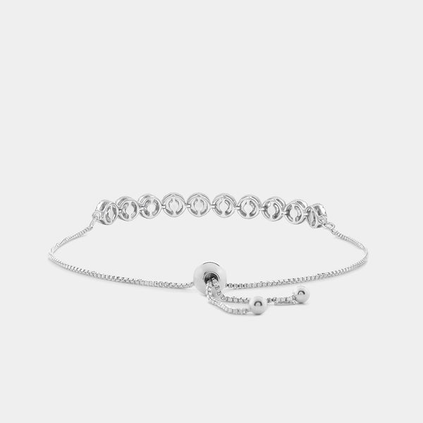 1 and 1/2 Carat Lab-Grown Diamond Bolo Bracelet — GILDED New York
