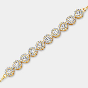 Gilded 1 and 1/2 Carat Lab-Grown Diamond Bolo Bracelet