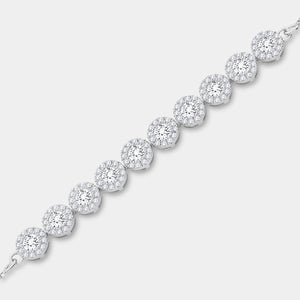 Gilded 1 and 1/2 Carat Lab-Grown Diamond Bolo Bracelet