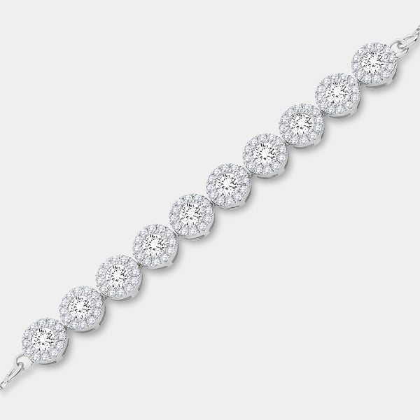 1 and 1/2 Carat Lab-Grown Diamond Bolo Bracelet — GILDED New York