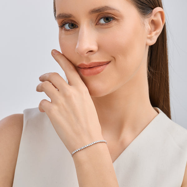 1 Carat Lab-Grown Diamond Tennis Bolo Bracelet — GILDED New York