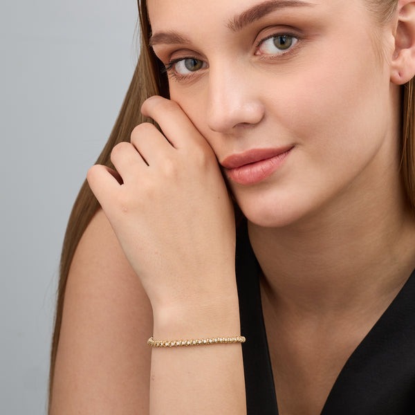 1 Carat Lab-Grown Bridge Fashion Bracelet — GILDED New York