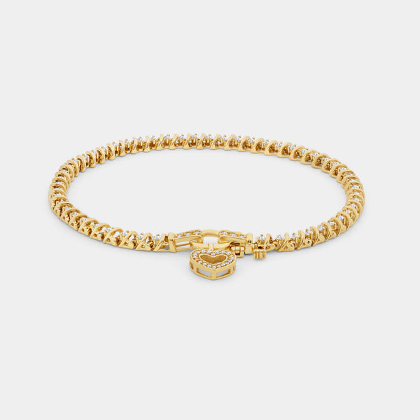 1 Carat Lab-Grown Bridge Fashion Bracelet — GILDED New York