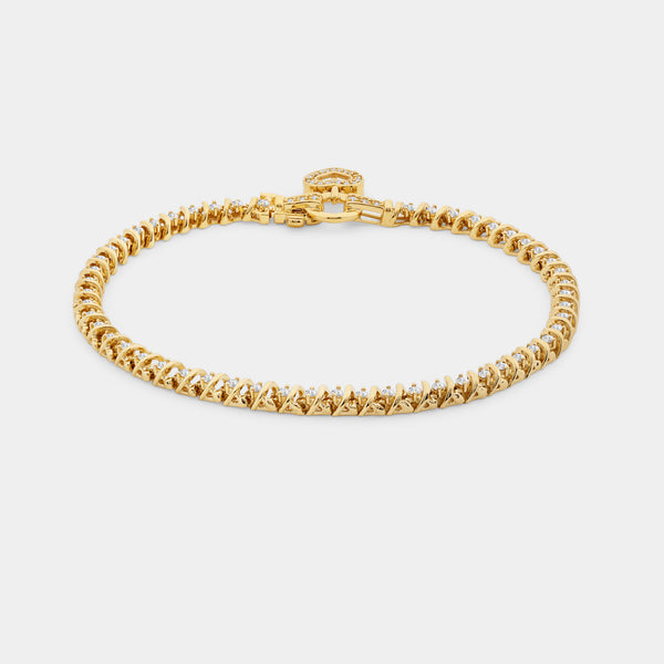 1 Carat Lab-Grown Bridge Fashion Bracelet — GILDED New York
