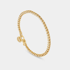 Gilded 1 Carat Lab-Grown Bridge Fashion Bracelet
