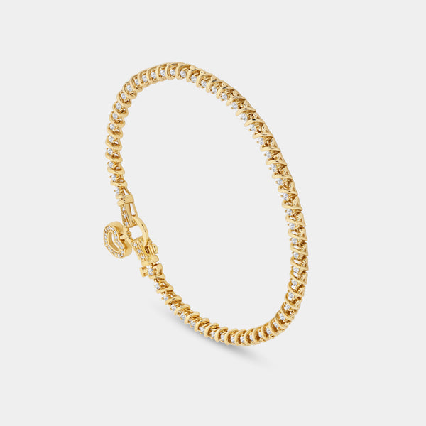 1 Carat Lab-Grown Bridge Fashion Bracelet — GILDED New York
