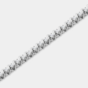 Gilded 1 Carat Lab-Grown Bridge Fashion Bracelet