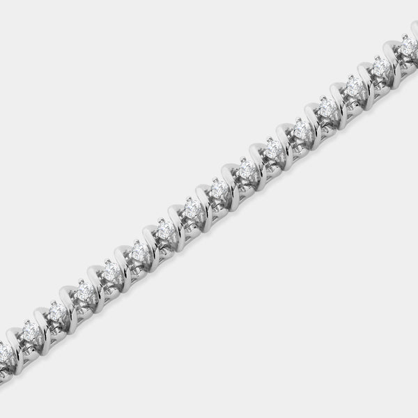 1 Carat Lab-Grown Bridge Fashion Bracelet — GILDED New York