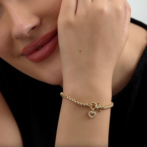 1 Carat Lab-Grown Bridge Fashion Bracelet — GILDED New York
