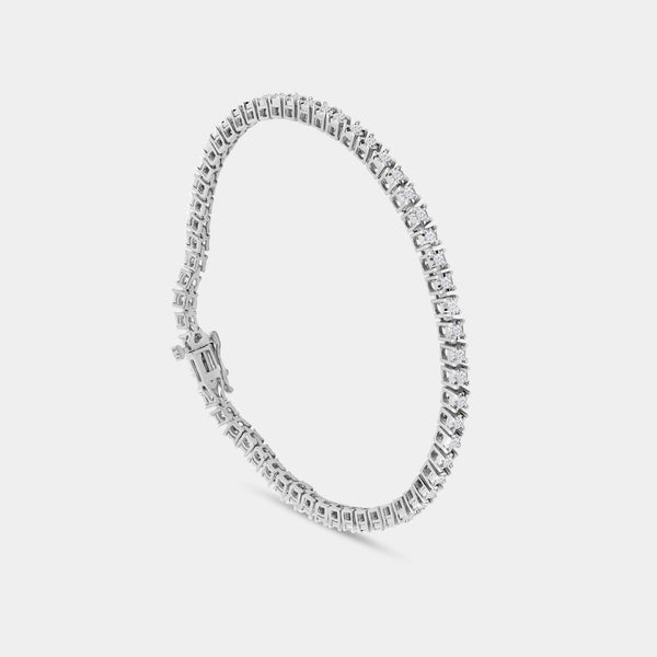 1 Carat Lab-Grown Diamond Classic Bracelet with Four-Prong Illusion Settings — GILDED New York