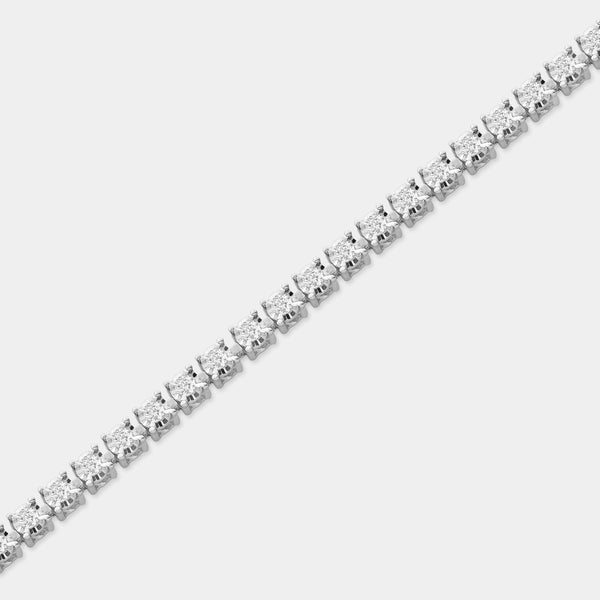 1 Carat Lab-Grown Diamond Classic Bracelet with Four-Prong Illusion Settings — GILDED New York