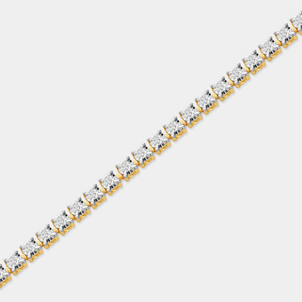 1 Carat Lab-Grown Diamond Classic Bracelet with Four-Prong Illusion Settings — GILDED New York