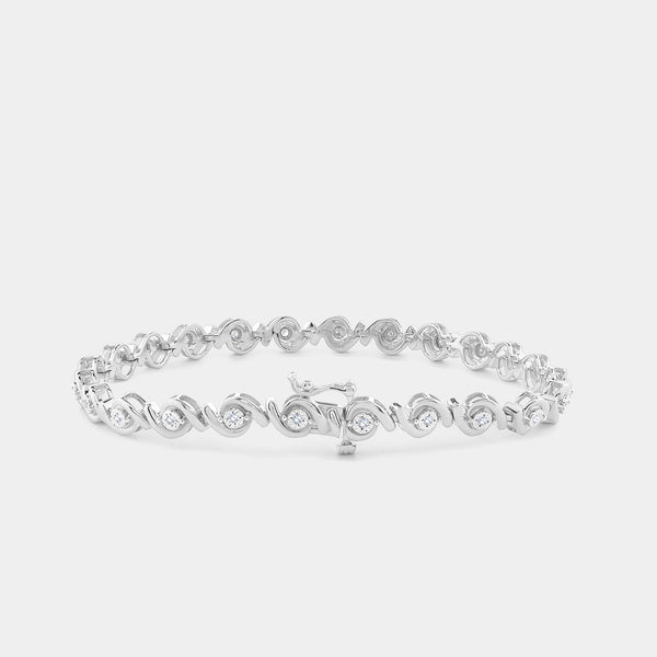 1/4 Carat Lab-Grown Fashion Bracelet with Diamond Hugging Centers — GILDED New York