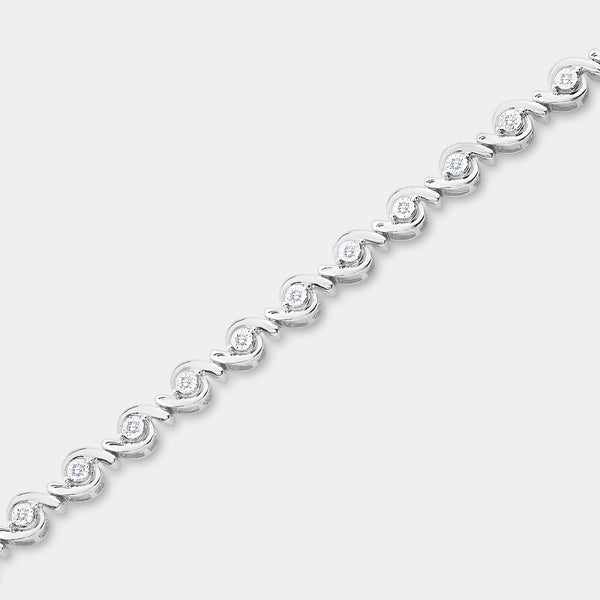 1/4 Carat Lab-Grown Fashion Bracelet with Diamond Hugging Centers — GILDED New York