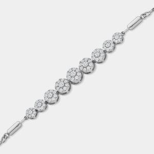 Gilded 1/2 Carat Lab-Grown Diamond Bolo Bracelet with Composite Round-Shaped Motifs