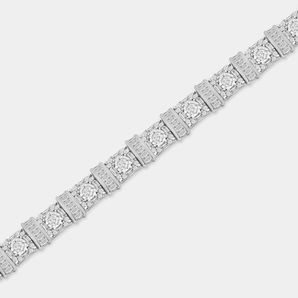1/4 Carat Lab-Grown Diamond Geometric Cable Fashion Bracelet — GILDED New York