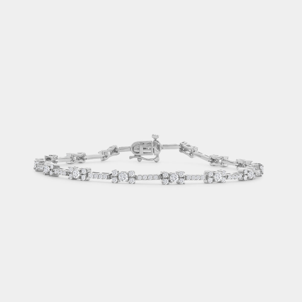 Gilded 2 Carat Lab-Grown Diamond Petite Fusion Fashion Bracelet