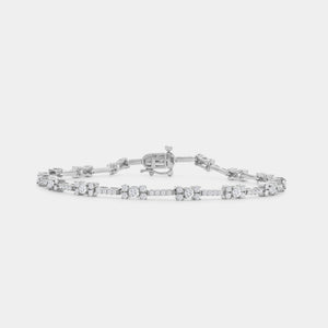 Gilded 2 Carat Lab-Grown Diamond Petite Fusion Fashion Bracelet