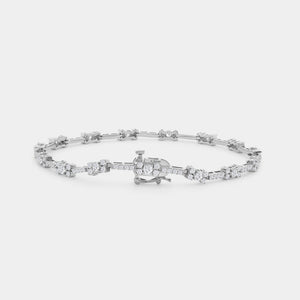 Gilded 2 Carat Lab-Grown Diamond Petite Fusion Fashion Bracelet
