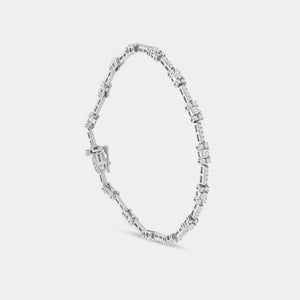 Gilded 2 Carat Lab-Grown Diamond Petite Fusion Fashion Bracelet