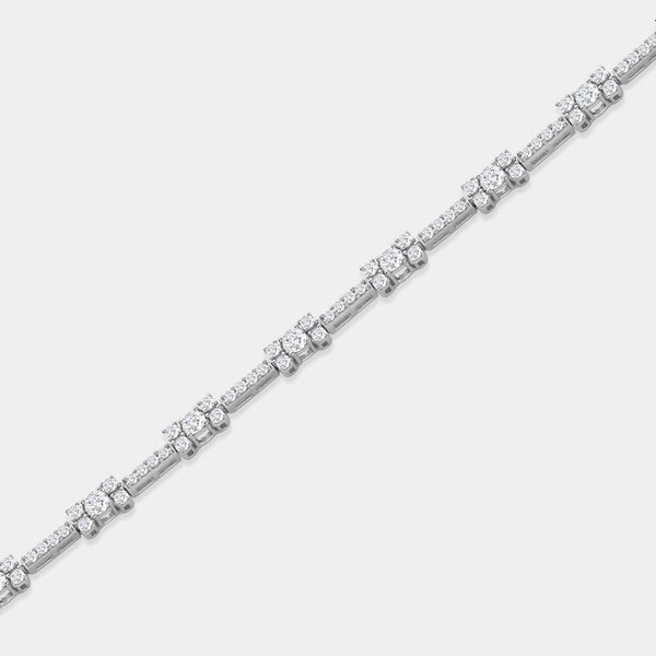 Gilded 2 Carat Lab-Grown Diamond Petite Fusion Fashion Bracelet