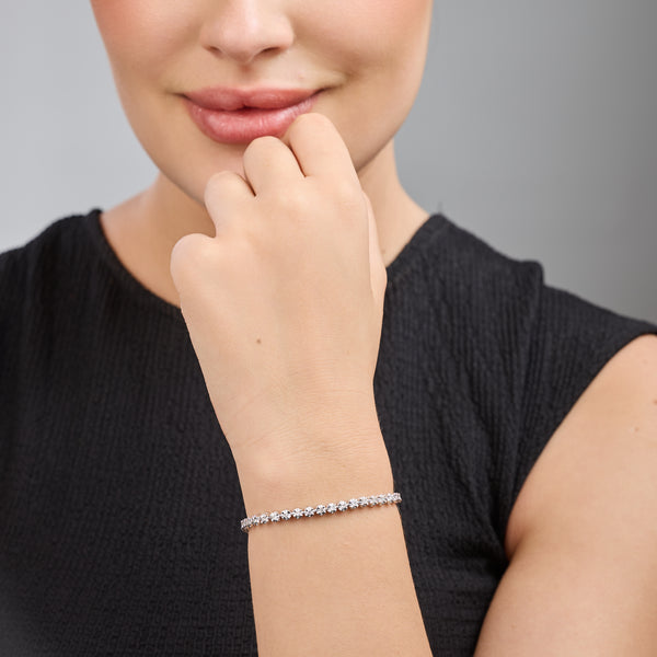 1 Carat Lab-Grown Diamond Classic Fashion Bracelet in an Illusion-Plate Setting — GILDED New York