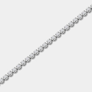 Gilded 1 Carat Lab-Grown Diamond Classic Fashion Bracelet in an Illusion-Plate Setting