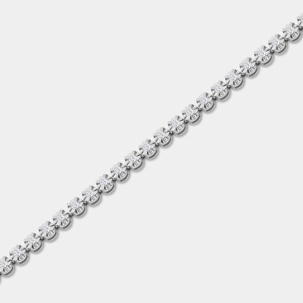 1 Carat Lab-Grown Diamond Classic Fashion Bracelet in an Illusion-Plate Setting — GILDED New York