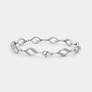 Gilded 1/6 Carat Lab-Grown Diamond Infinity Fashion Bracelet