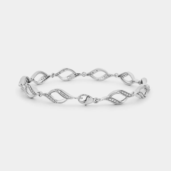 1/6 Carat Lab-Grown Diamond Infinity Fashion Bracelet — GILDED New York