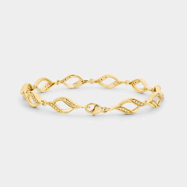1/6 Carat Lab-Grown Diamond Infinity Fashion Bracelet — GILDED New York