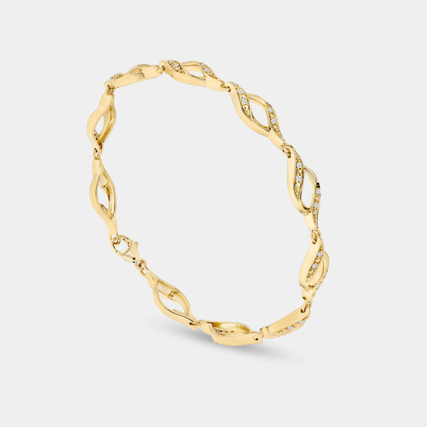 1/6 Carat Lab-Grown Diamond Infinity Fashion Bracelet — GILDED New York