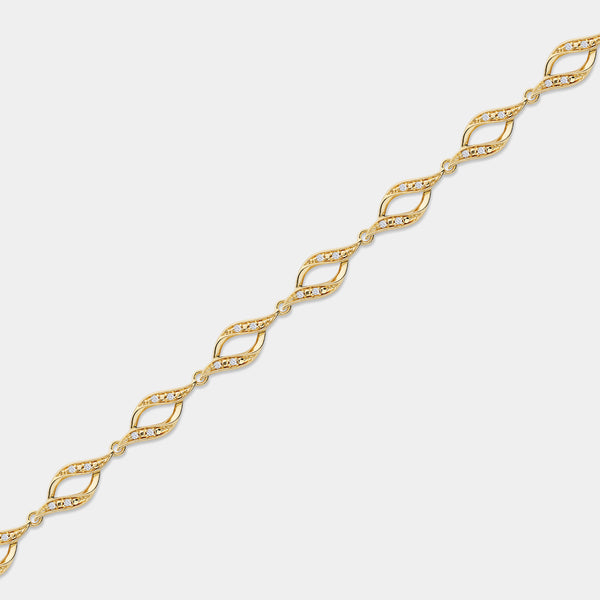 1/6 Carat Lab-Grown Diamond Infinity Fashion Bracelet — GILDED New York