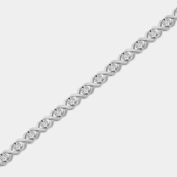 1/4 Carat Lab-Grown Diamond Fashion Bracelet with Illusion-Plate Centers — GILDED New York