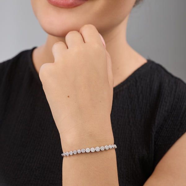 1 Carat Lab-Grown Fashion Bracelet with Composite Beaded Centers — GILDED New York