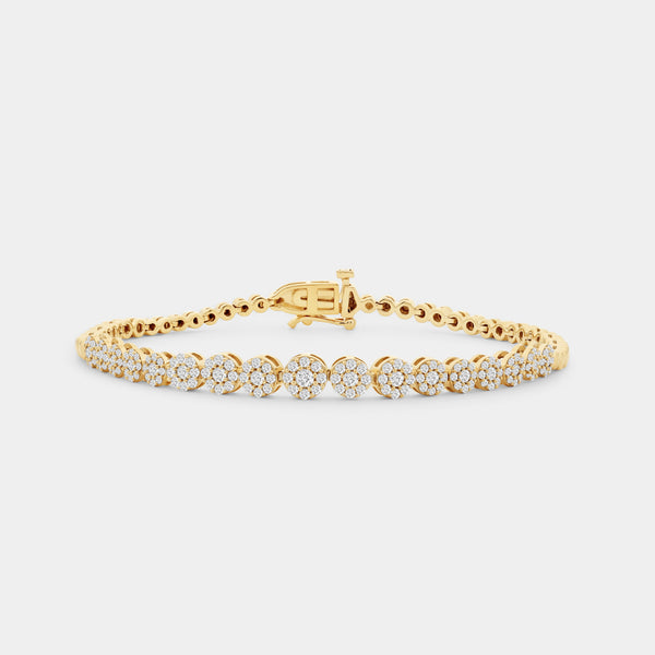 1 Carat Lab-Grown Fashion Bracelet with Composite Beaded Centers — GILDED New York