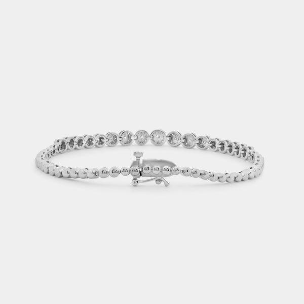 1 Carat Lab-Grown Fashion Bracelet with Composite Beaded Centers — GILDED New York