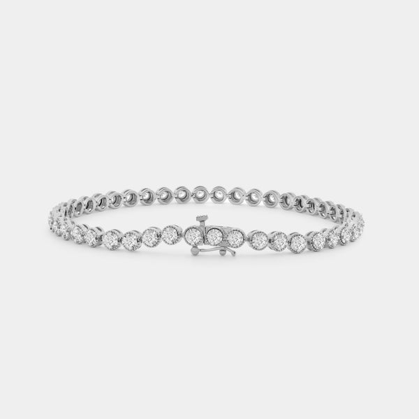 2 Carat Lab-Grown Diamond Milgrain Fashion Bracelet — GILDED New York