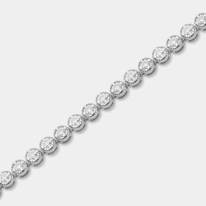 Gilded 2 Carat Lab-Grown Diamond Milgrain Fashion Bracelet