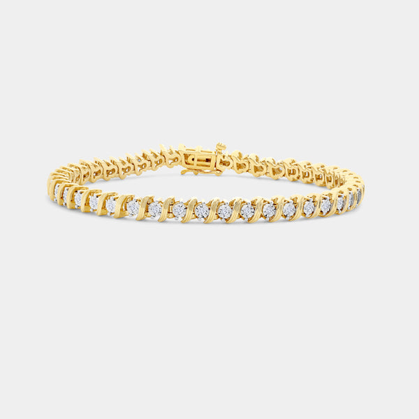 1/2 Carat Lab-Grown Diamond with Curved Metal Bars and a Round-Shaped Center in an Illusion-Plate Setting — GILDED New York
