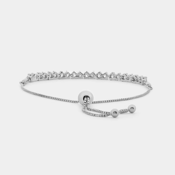 2 Carat Lab-Grown Diamond Martini-Set Bolo Bracelet — GILDED New York